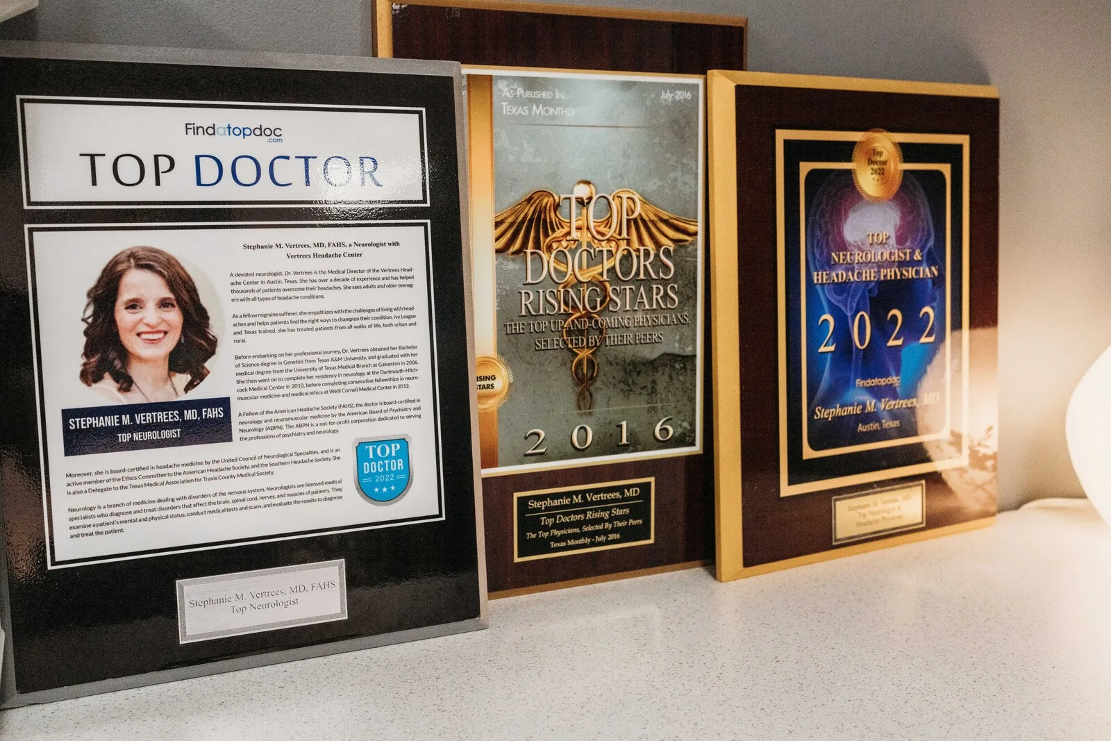 The reception area at Vertrees Headache Center